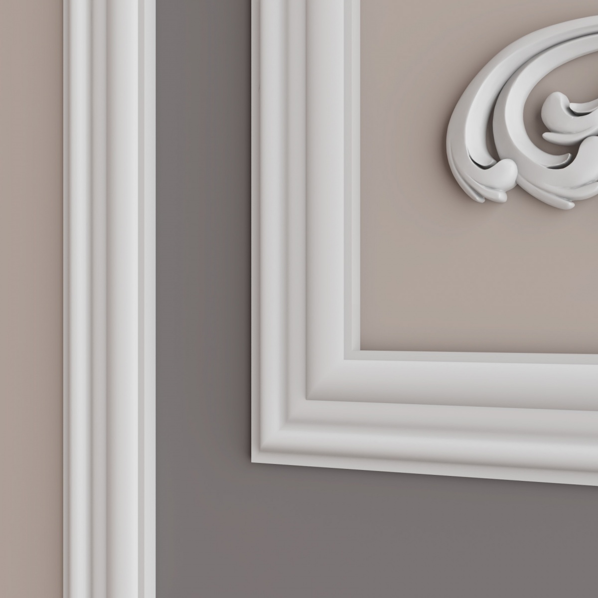 Молдинг ЛДФ под покраску Ultrawood U 008 i 2000×44×12 фото в интерьере